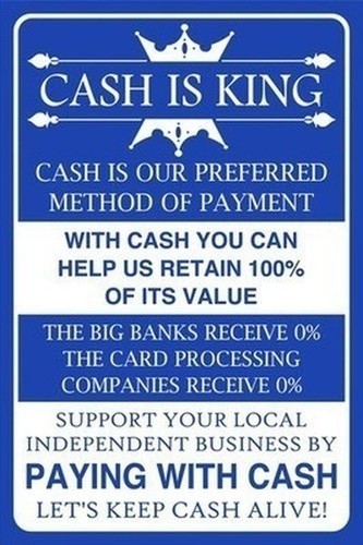 Cash king bargeld ist - cash,